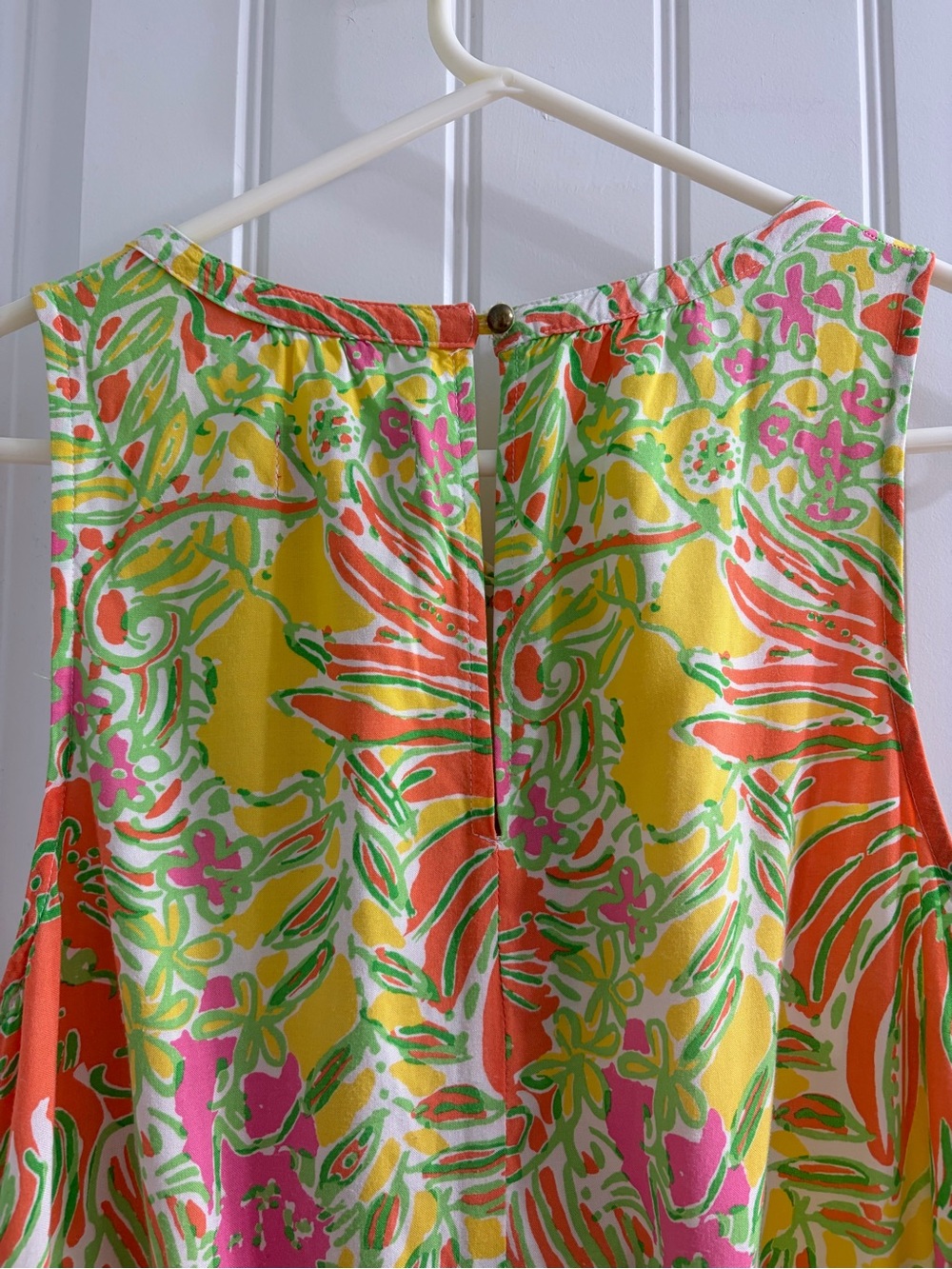 Lilly Pulitzer Target Challis Romper Happy Place Sz M Summer Resort Vacation - Picture 9 of 10